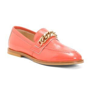 LA CANADIENNE Made In Italy Patent Leather Beatle Loafers